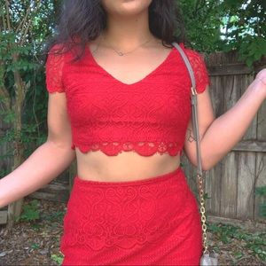 bebe Lace 2 Piece Set